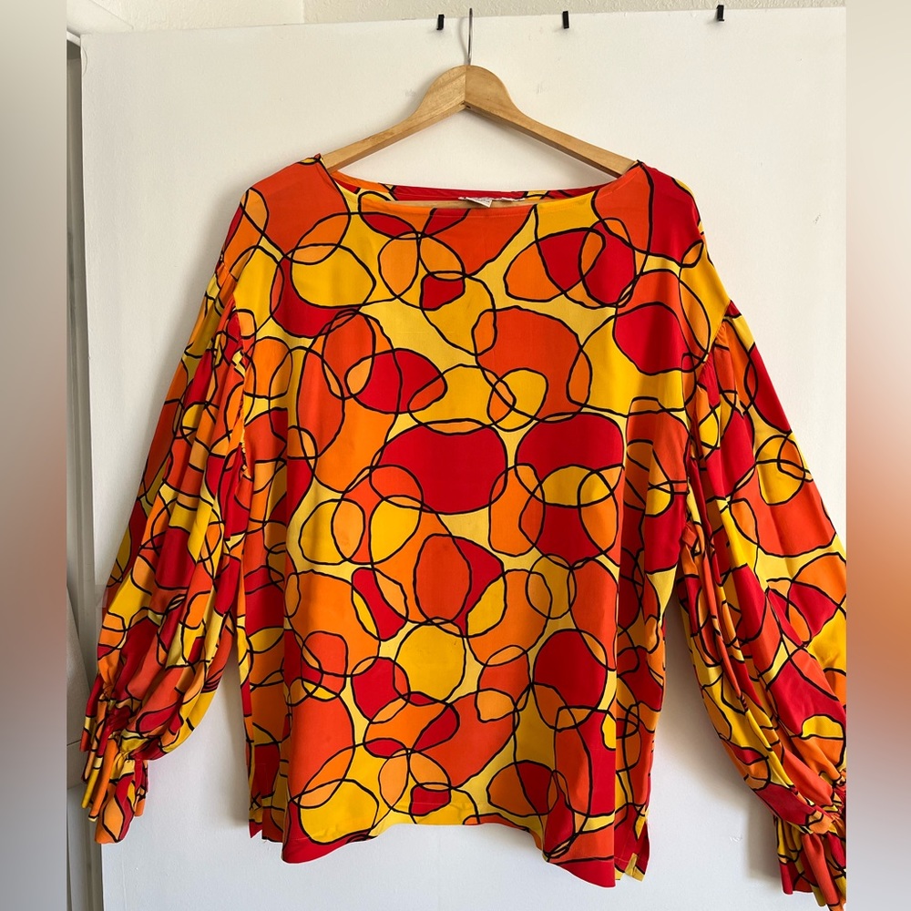 Silk blouse size M label Kikit